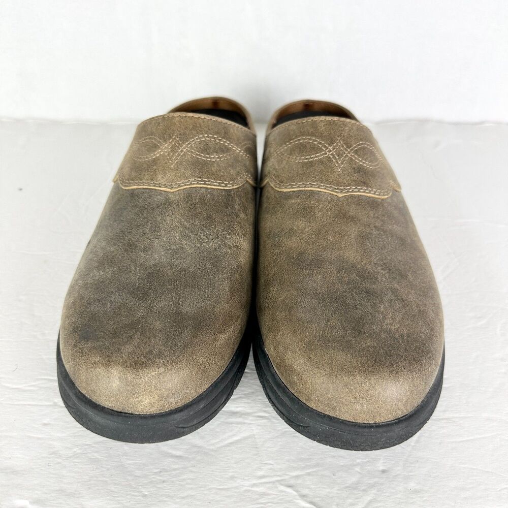 Ariat Women's Bridgeport Mule Size 9.5 Leather Slip On Brown Western Rodeo - Picture 4 of 8